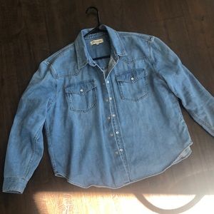 Madewell Jean shirt L